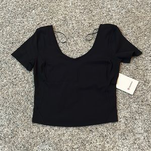 Lululemon Black Align Tee Size 4